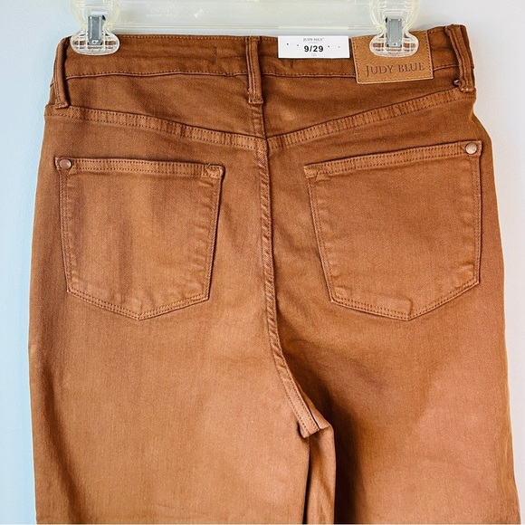 Judy Blue Dyed High Waisted Wide Crop Jeans - Picture 10 of 11